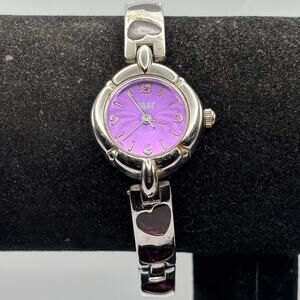 Purple Snap Heart Watch
